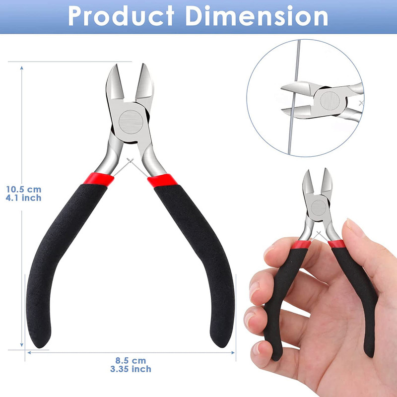 Wire Cutters Small Side Cutters for Crafts Flush Cutting Pliers for Jewelry M gallery