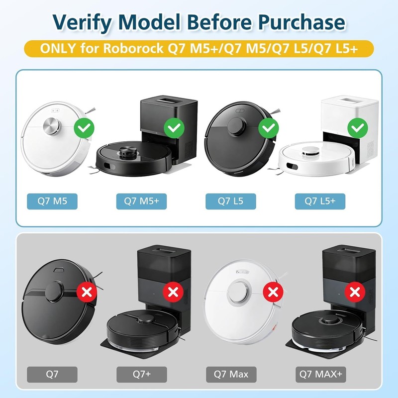 Replacement Parts Accessories Compatible with Roborock Q7 M5 Q7 M5 Q7 L5 Q7 L5 gallery