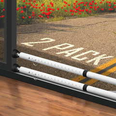 Sliding Door Security Bar Adjustable 18.5-51in Heavy Duty Window Lock Bar