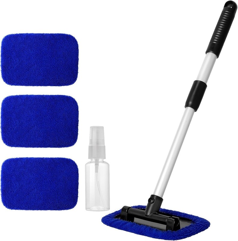 Windshield Cleaner Tool Car Interior Detailing Cleaning Kit Glass Wiper Brush US gallery
