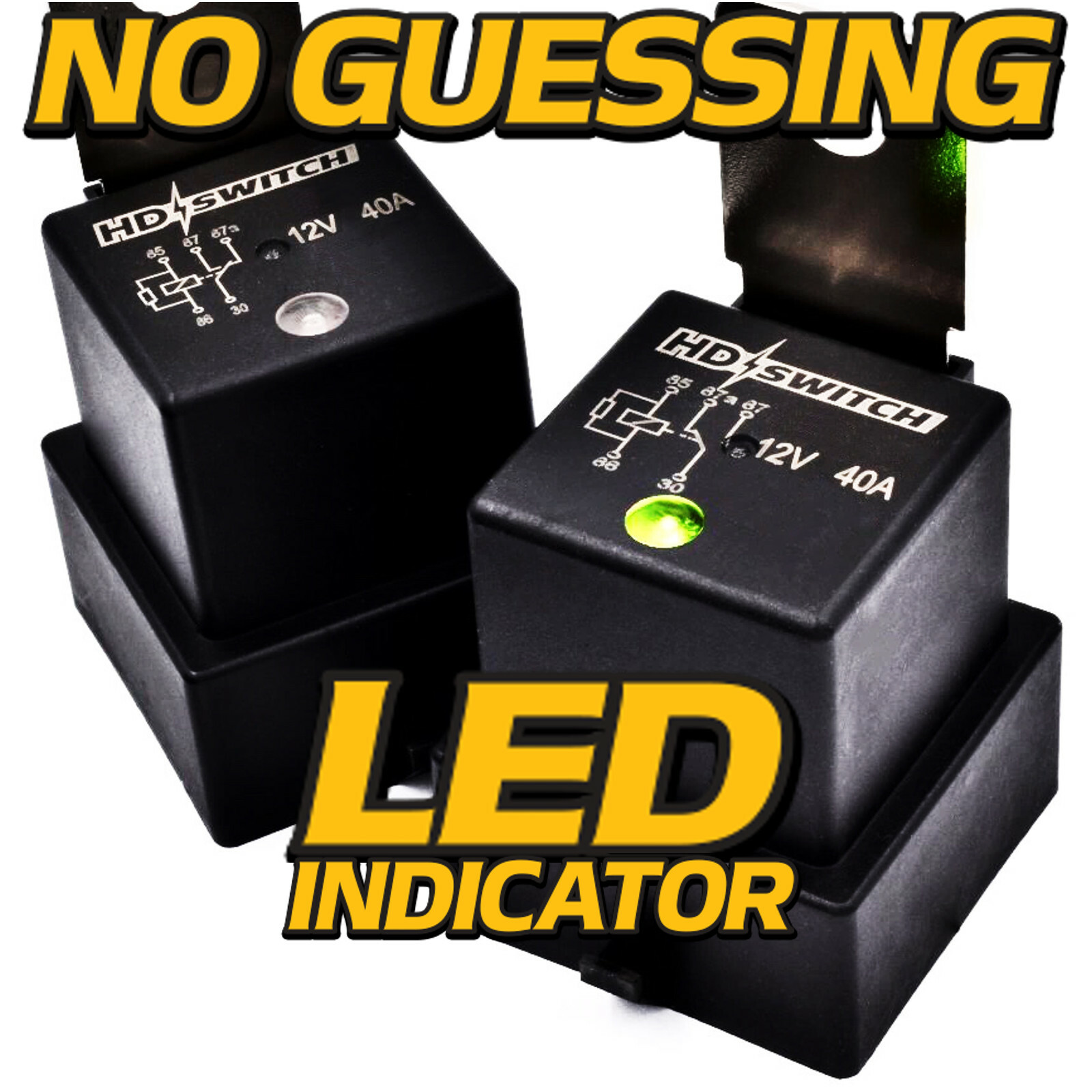 (4 Pack) AT75769 40a WaterProof Relay fits Hella John Deere w/LED INDICATOR gallery