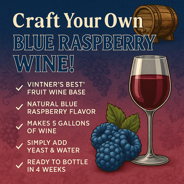 LD branded Vintner's Best Blue Raspberry Fruit Wine Base gallery
