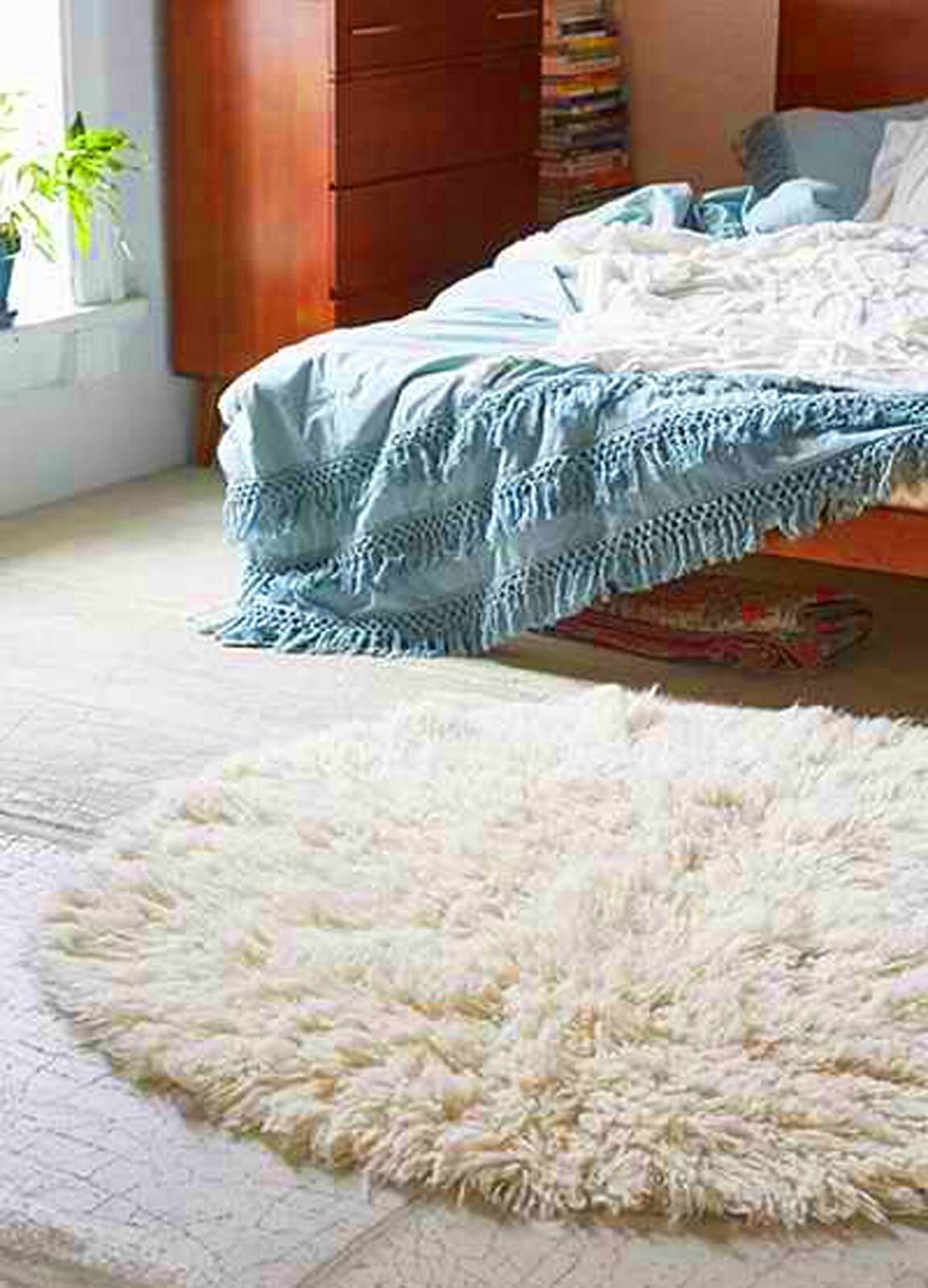 PREMIUM ROUND FLOKATI RUGS | 100% WOOL | FLUFFY SHAG PILE | GREEK FLOKATI RUG gallery