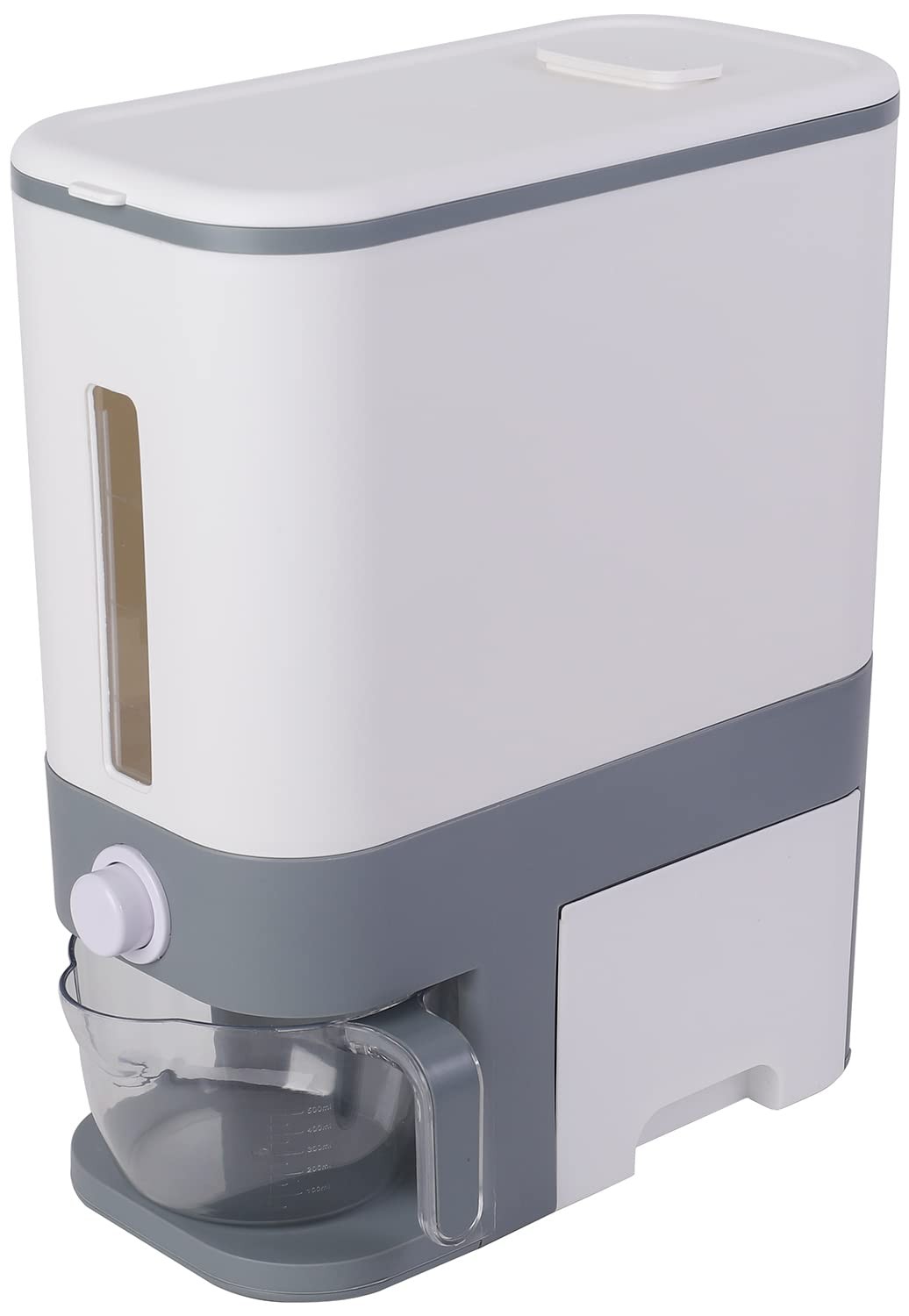 23 Lbs Rice Dispenser with Measuring Cup and Drawer Food Storage Containers f... gallery