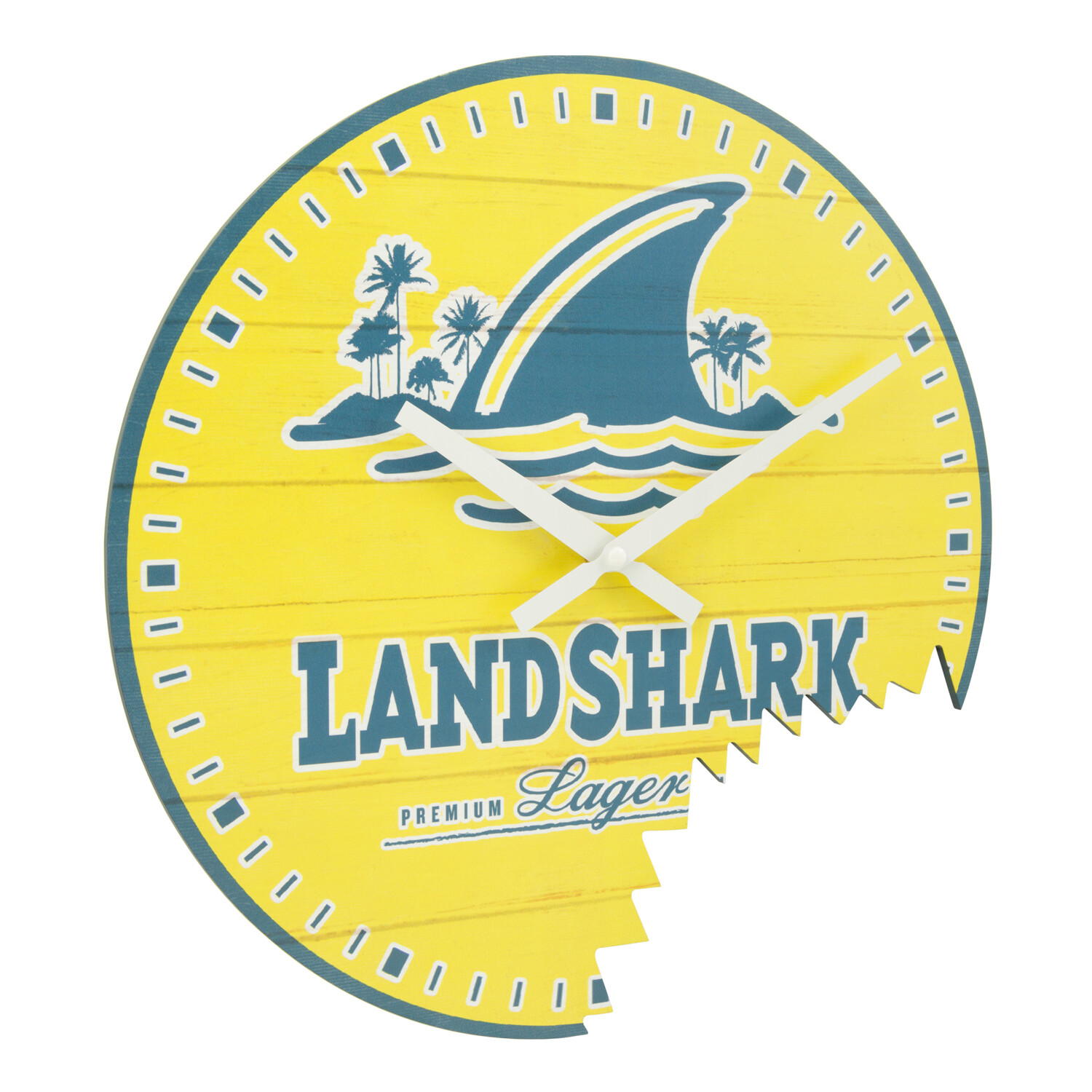 404-3435 La Crosse Clock Co. 14" MDF Landshark Indoor Analog Wall Clock gallery