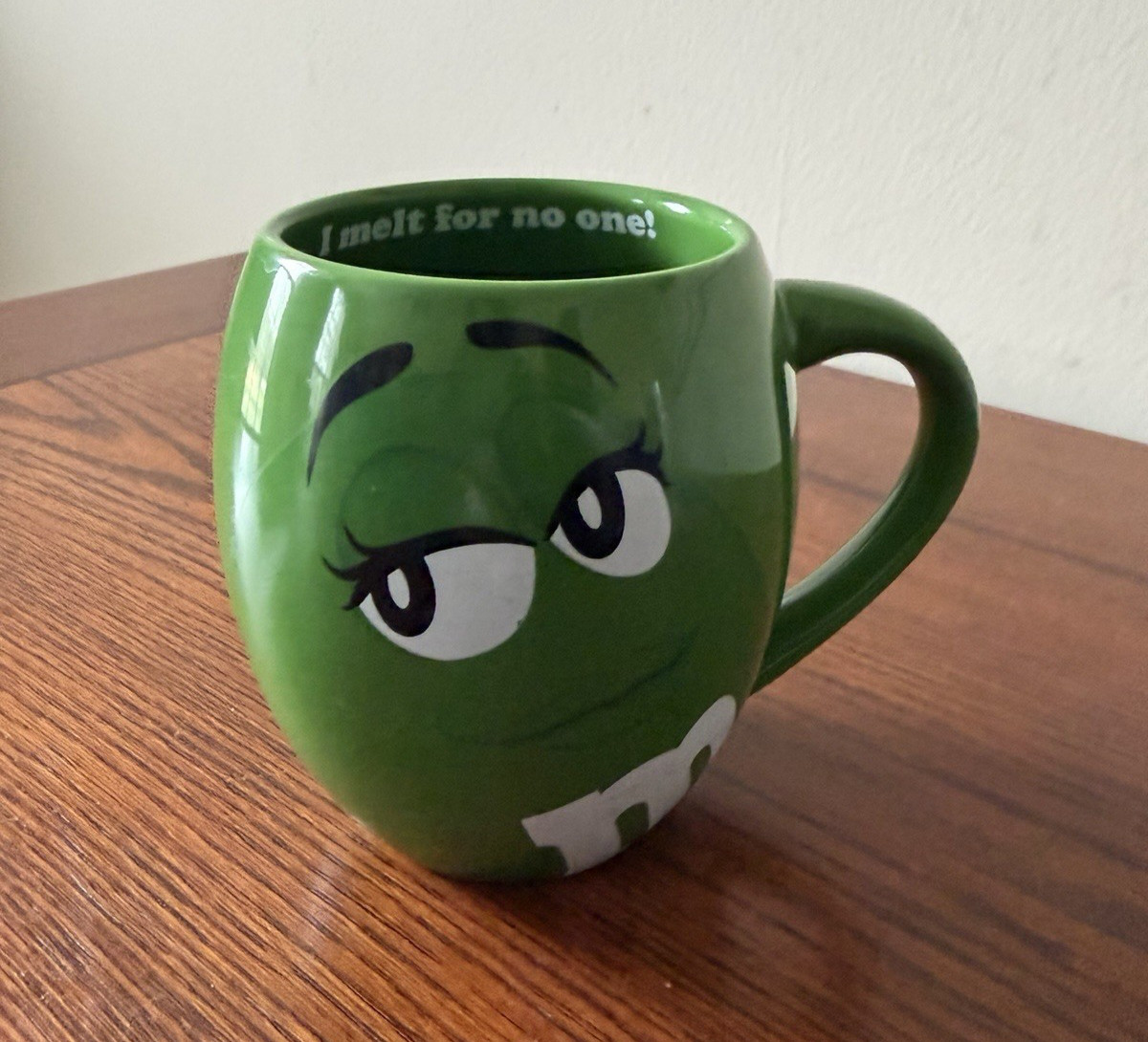 2013 M & M's Green Character Coffee Mug, “I Melt For No One” F5 gallery
