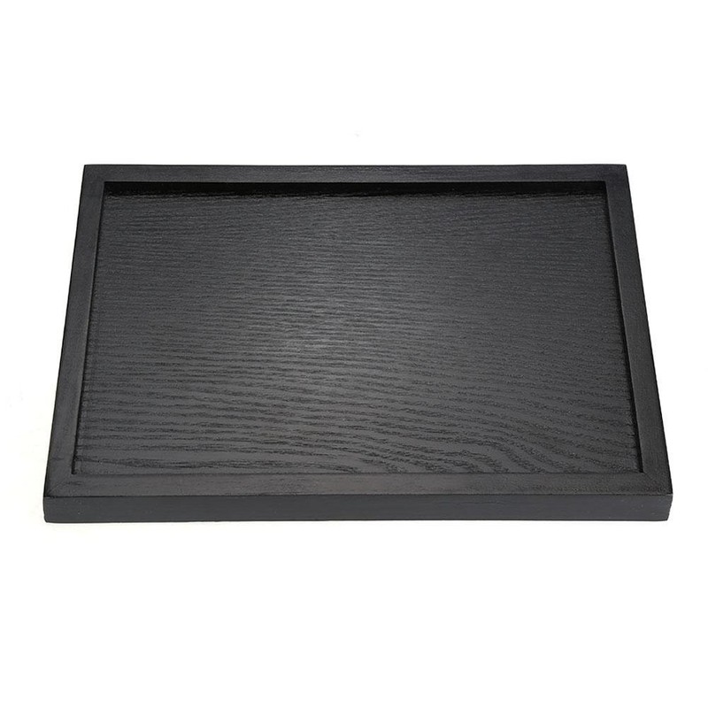 Wood Tea Tray, Rectangle Shape Solid Wooden Tea Coffee Snack Food Meals Serving gallery