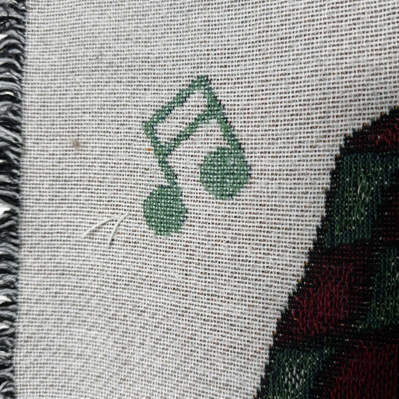 Christmas Tapestry Teddy Bear Blanket Chorus Musical Throw American Weavers gallery
