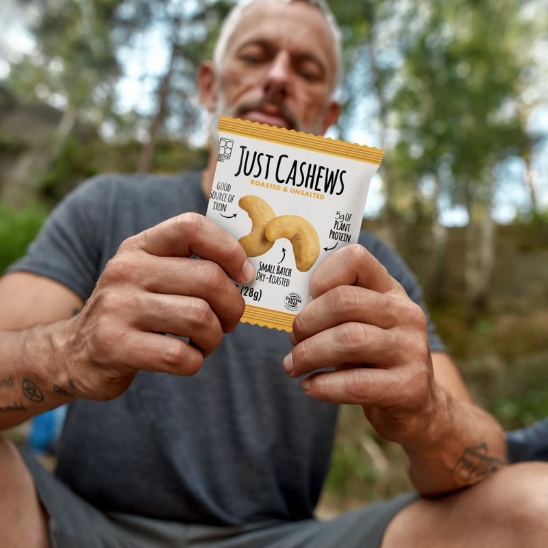 Roastery Coast Just Cashews Unsalted | Individually wrapped snack 1 Oz each ... gallery