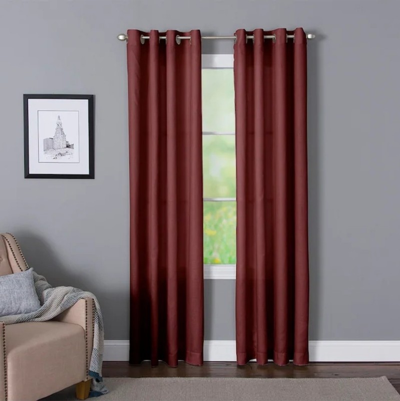 Style Selections | Delmar | Light filtering | Brick | 50x84in | #0953937 gallery