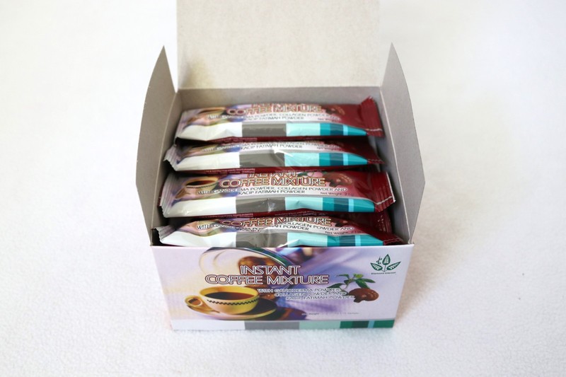 Ganoderma Mushroom Collagen Instant Coffee & KACIP Fatimah Powder 15 Sachet Box gallery
