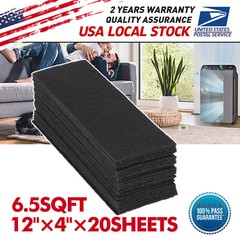 MGT Furnace Floor Register Vent Charcoal Carbon Filters 4″ x 12″ 20 Pack