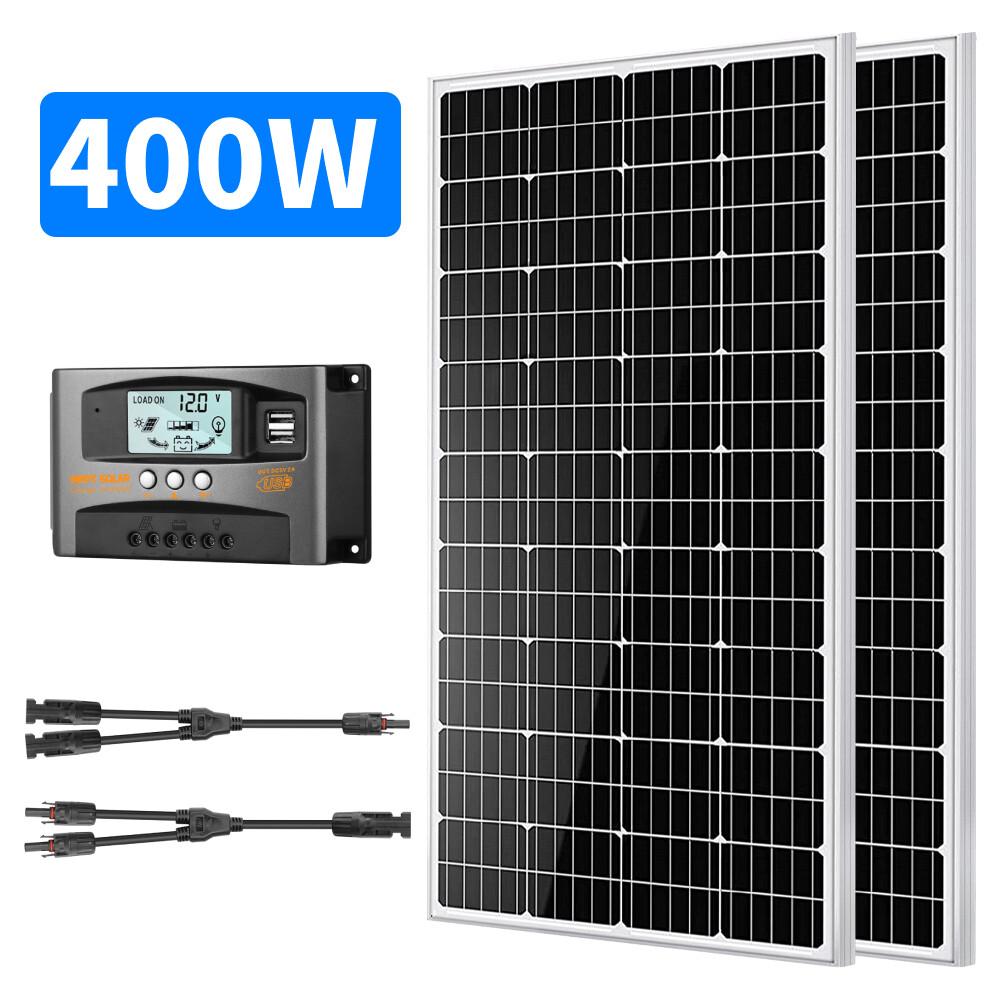 Solar Panel Kit 400W 12V Mono Solar Module PV Panel for RV Boat Camper Garden gallery