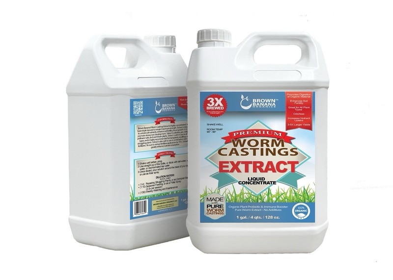 Premium Worm Casting Tea Extract (1 Gal / 128 oz.) - Organic - Made Fresh Weekly gallery
