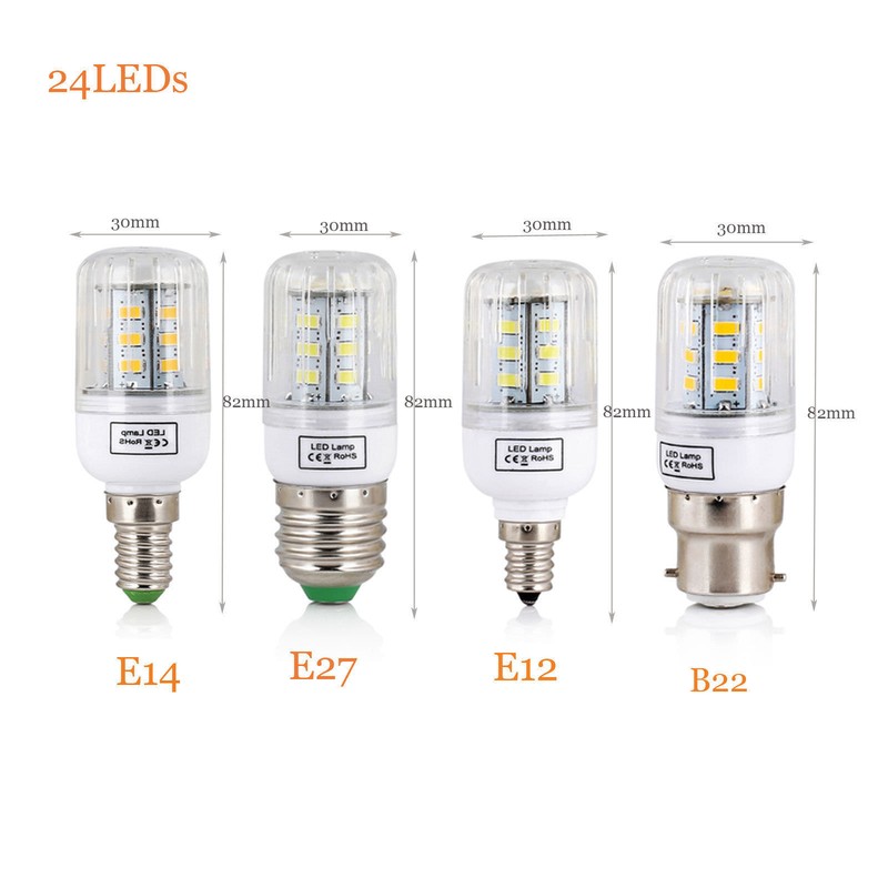 E27 E14 E12 B22 LED Corn Bulb 5730 SMD Light Corn Lamp Incandescent 20W - 160W gallery