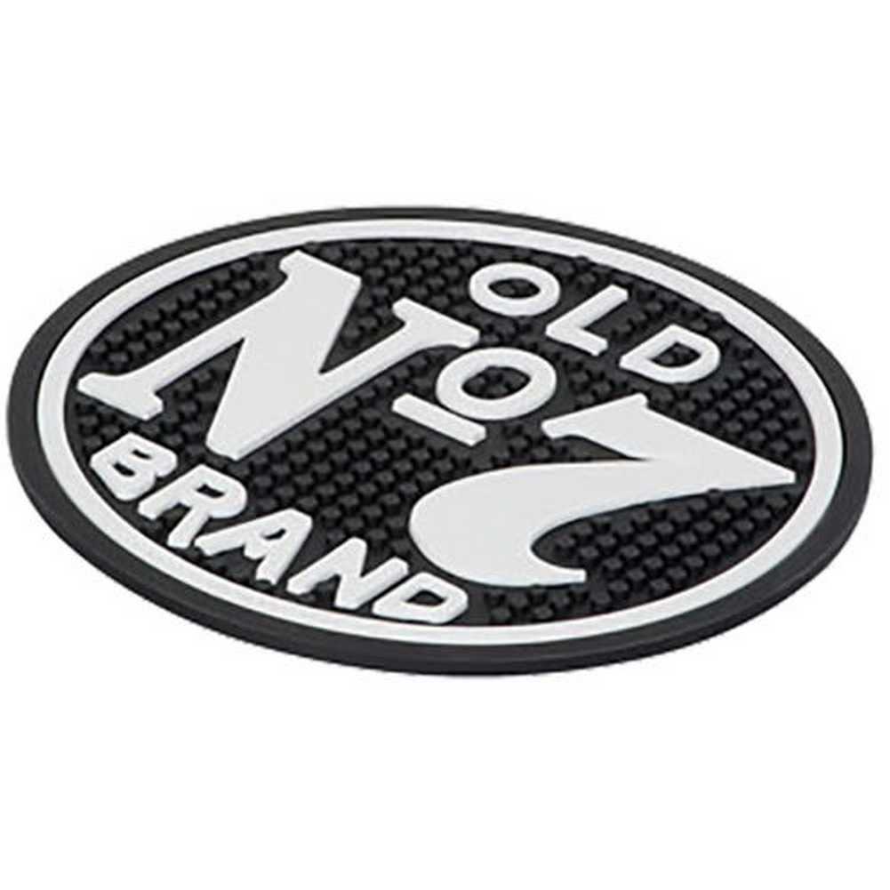 Jack Daniel's 10" Round Old No. 7 Bar Beverage Mat Rubber, Black/White. JD-38510 gallery