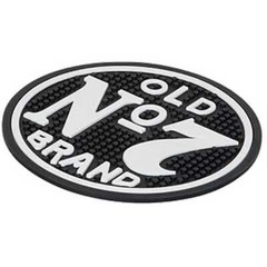 Jack Daniel’s 10″ Round Old No. 7 Bar Beverage Mat Rubber, Black/White. JD-38510