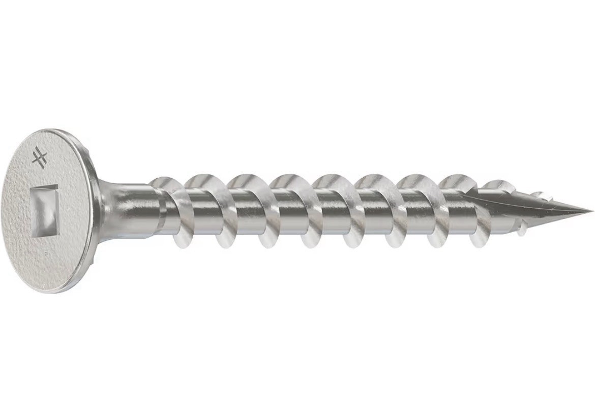 Grip Rite #8 X 1-5/8" Square Drive Wood Screw - 316 SS, 5000 pc box gallery
