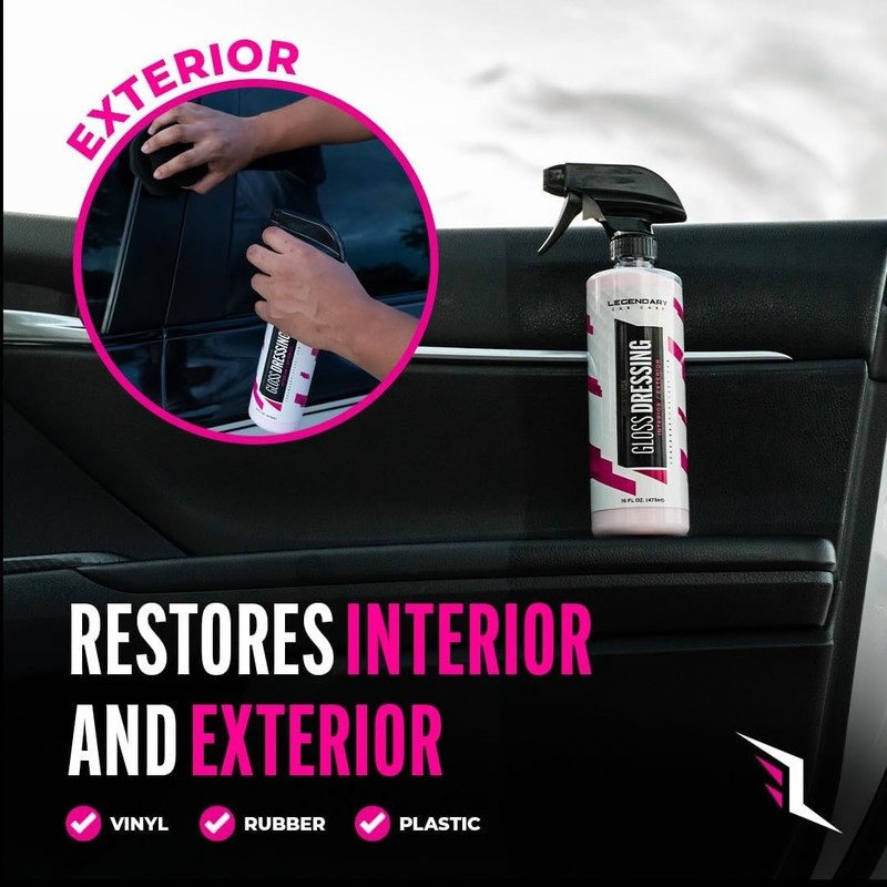 Legendary Gloss Dressing with Applicator 16oz - Tire Shine Spray & Plastic Resto gallery
