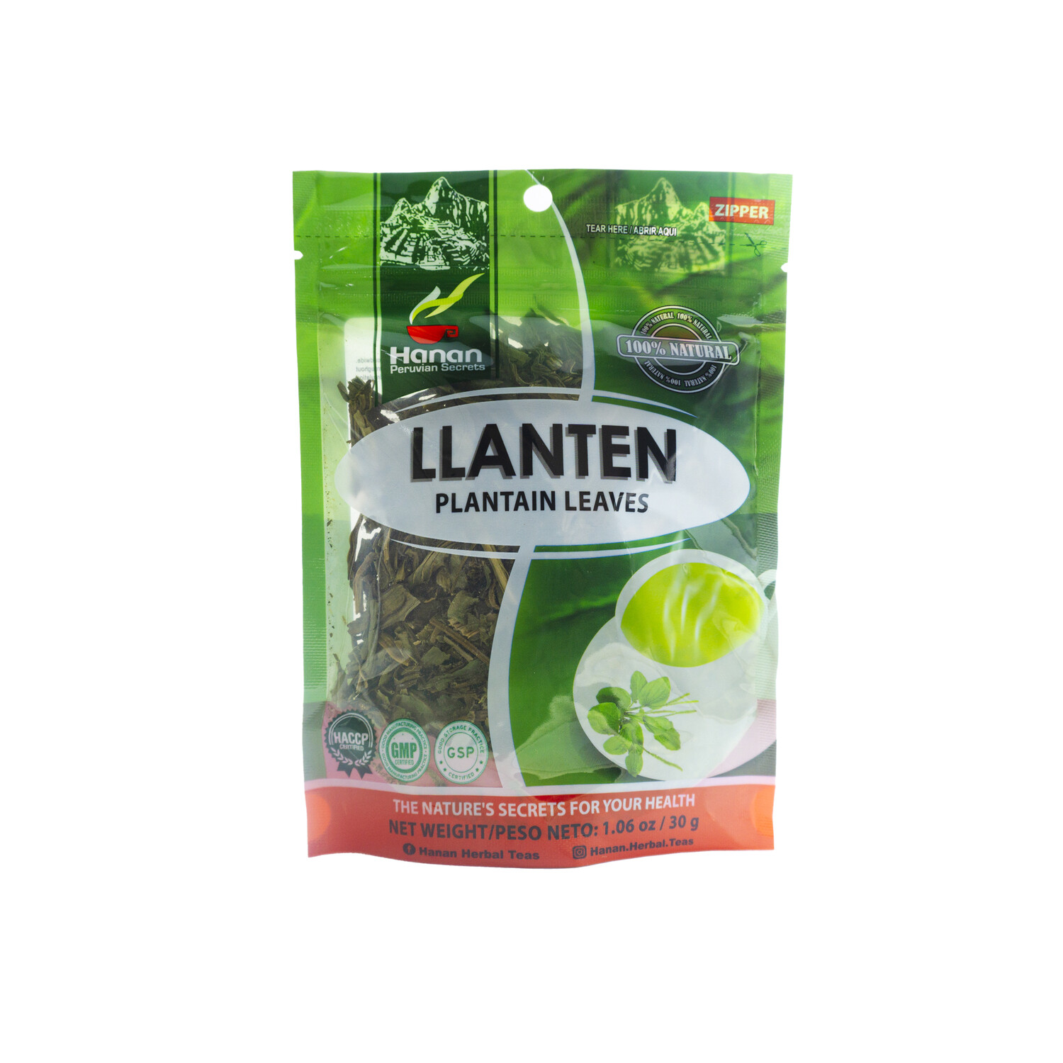 Hanan Peruvian Secrets Plantain (Llanten) Loose Herbal Tea |100% Natural Herb gallery