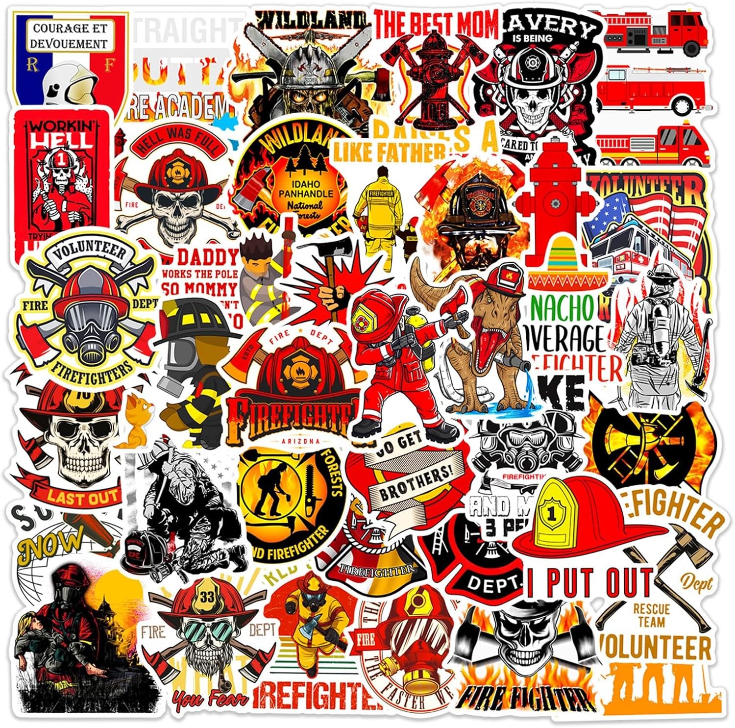 50 Funny Firefighter Decals & Stickers - Fireman Vinyl Designs for Adults gallery