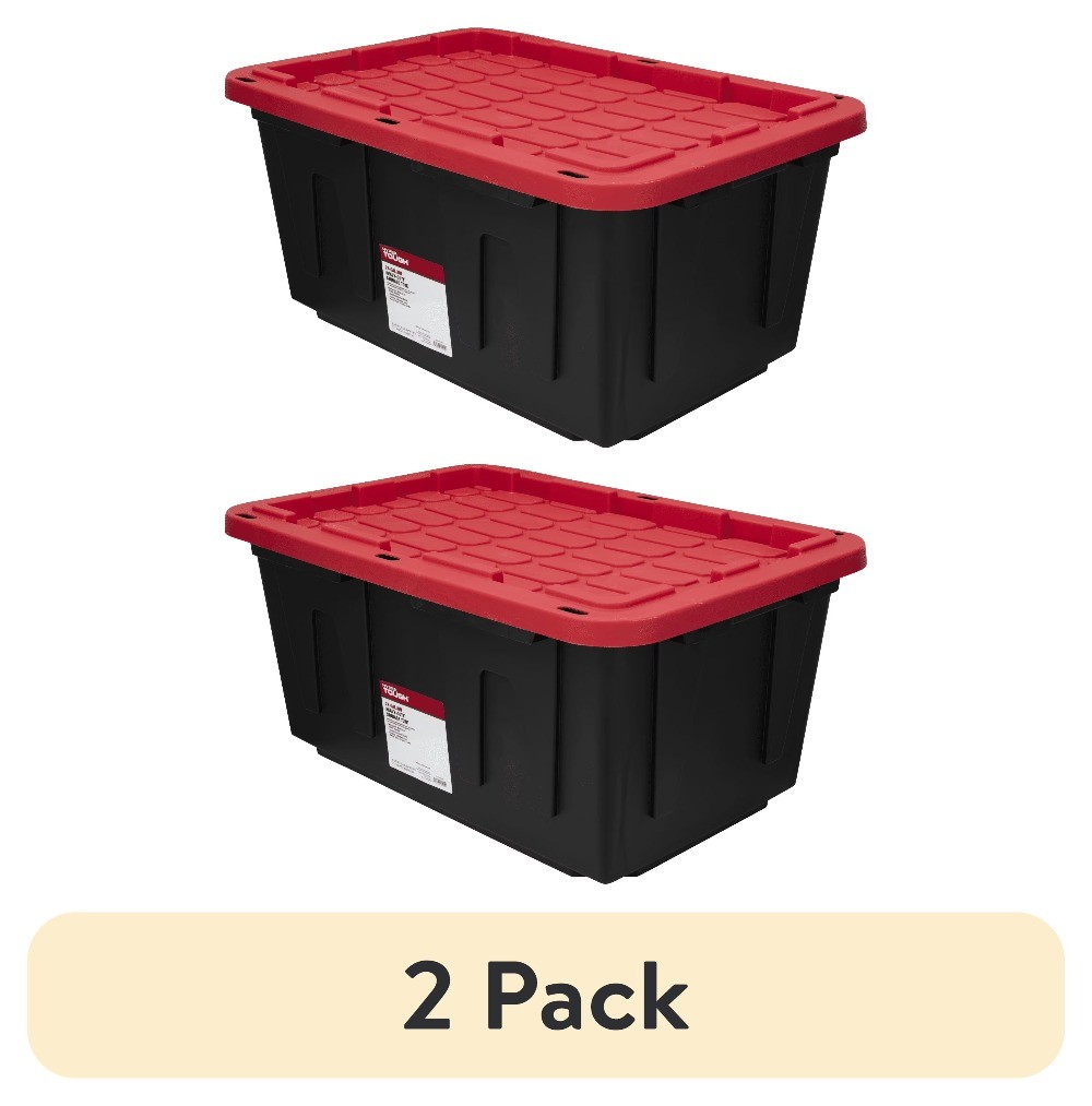 (2 pack) 27 Gallon Large Storage Bin with Snap Lid gallery