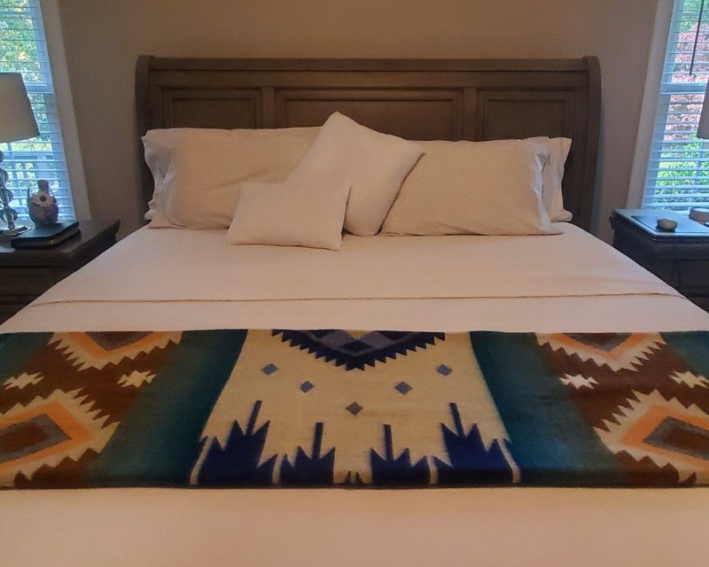 KING SIZE & WARM ALPACA WOOL,MULTICOLOR BLANKET ECUADOR THROW 74,8x91,33 in gallery