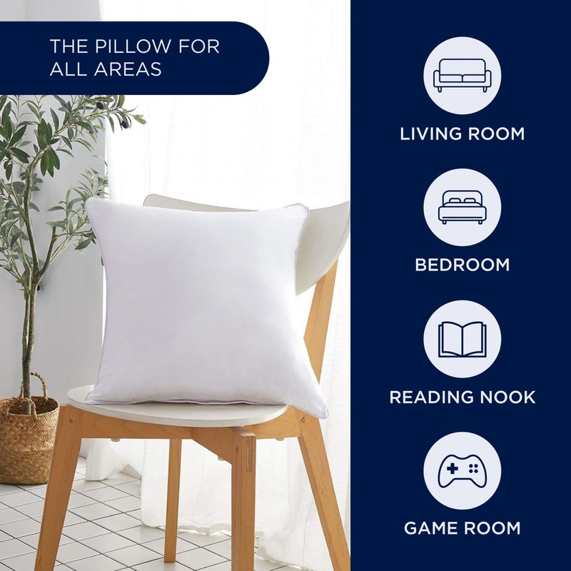 Throw Pillow Inserts High Quality 100% Cotton Sateen 12,'18, 20, 22, 24,26,28,30 gallery
