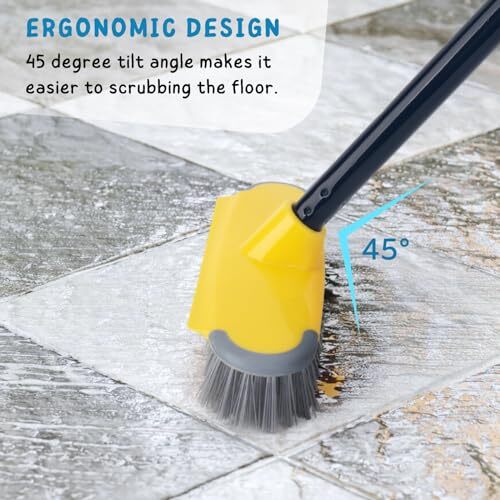 Deck Brush with Long Handle, Scrub Brush for Shower, 50'' Outdoor Floor gallery