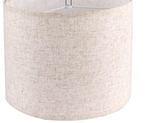 2 LINEN DRUM LAMPSHADES w/ SPIDER FITTER ~ Natural Beige 13 x 13 x 10 #F18 gallery