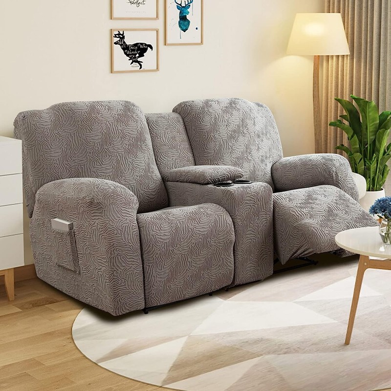 Recliner cover, stretch sofa cover, center control with armrests soft sofa cover gallery