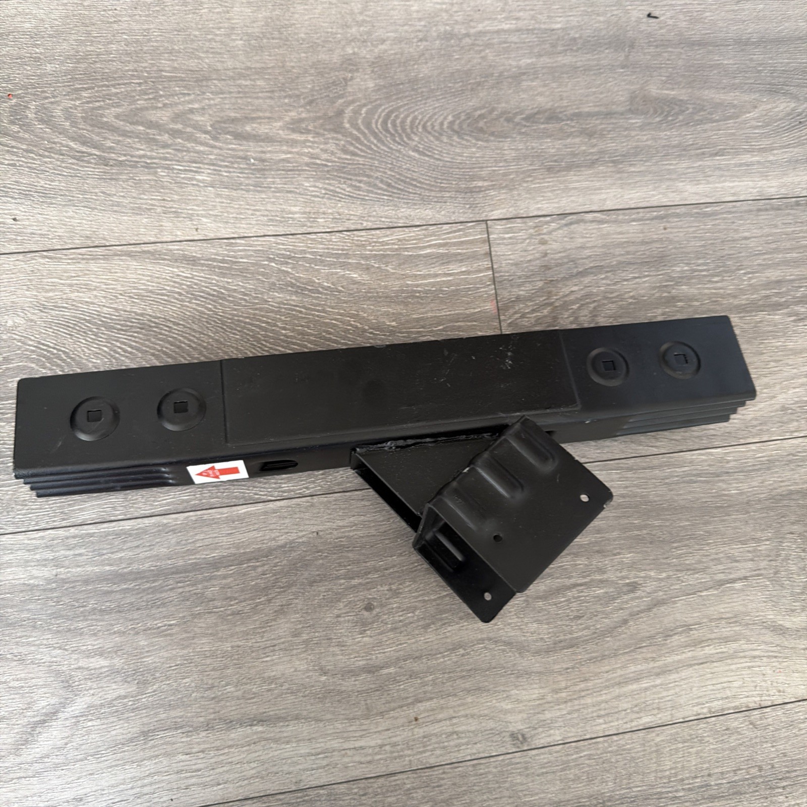 Peak Powder Coated Steel Stair Riser (Stringer) Connector Matte Black for 4-Step gallery
