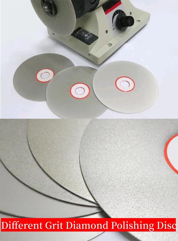 10 PCS Diamond Flat Lap Disc Set 4" Polishing Wheels 80-3000 Grit for Stone Glas gallery