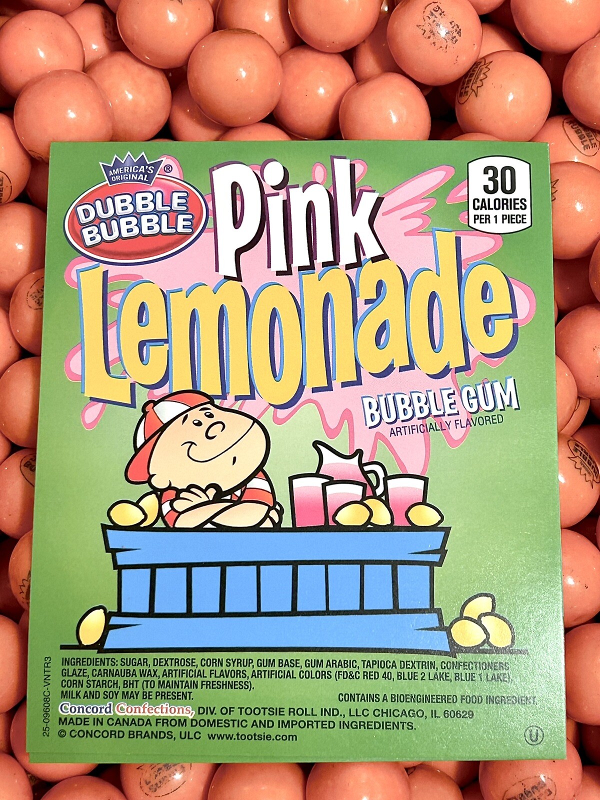 Dubble Bubble Pink Lemonade One Inch Gumballs Bulk Candy 1LB 2LB 3LB 4LB 5LB gallery