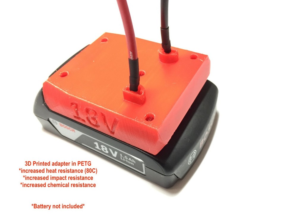 HR battery adapter for Bosch 18v dock power connector 18 volt12 gauge robotics