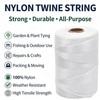 UV Resistant White Nylon String 1000ft 2mm for Garden Tomato Climbing gallery