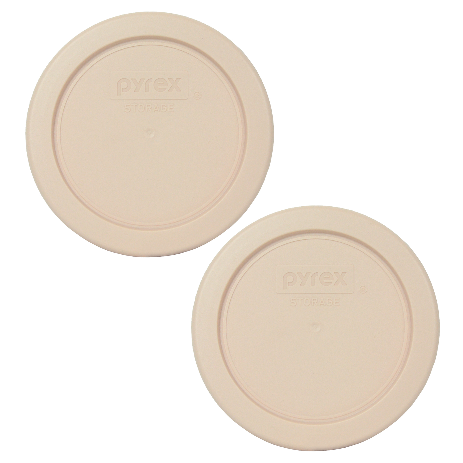 Pyrex 7202-PC Blush Colored Plastic Replacement Storage Lid Cover (2-Pack) gallery