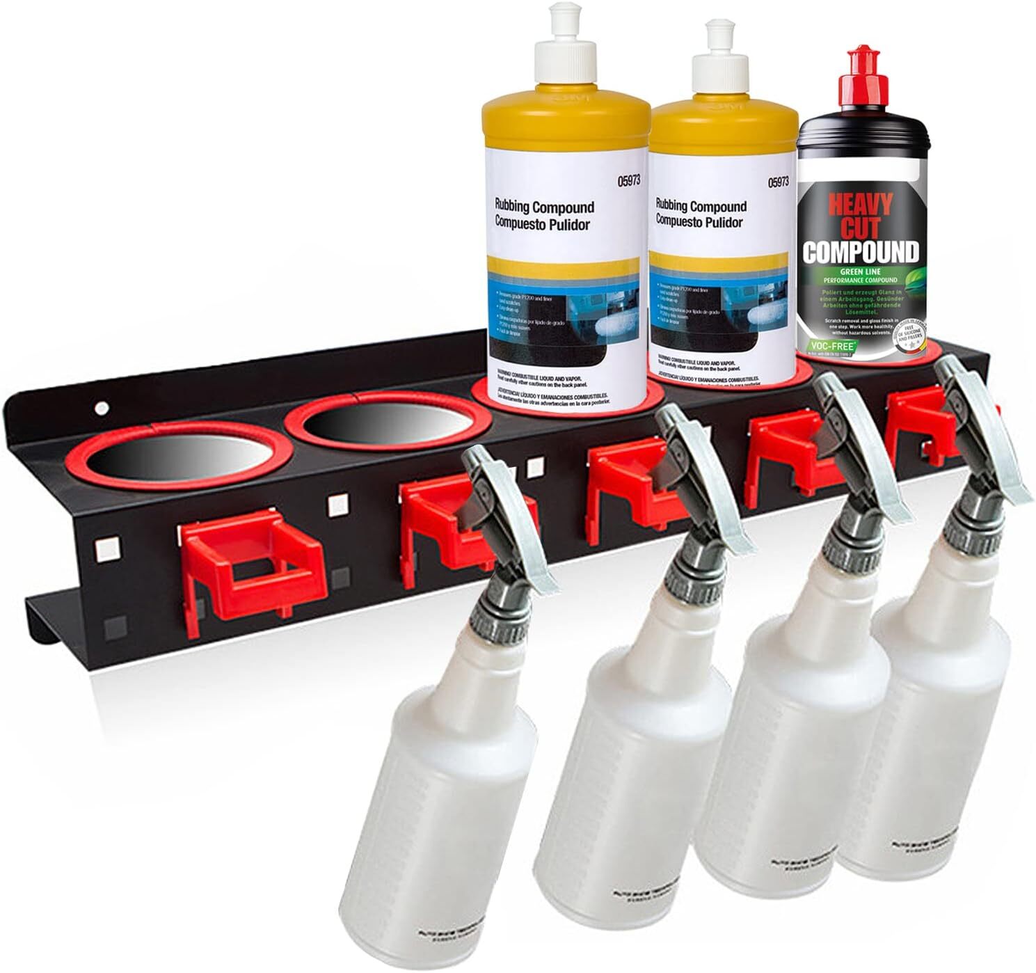 New Spray Bottle Storage Rack Car Detailing Tools Organizer Holder Wall-mounted gallery