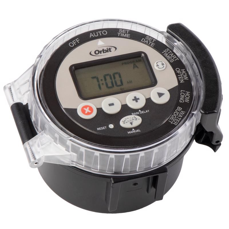 Orbit 57860 Battery Powered Programmable 4-Zone Sprinkler Timer with 1 in. Valve gallery