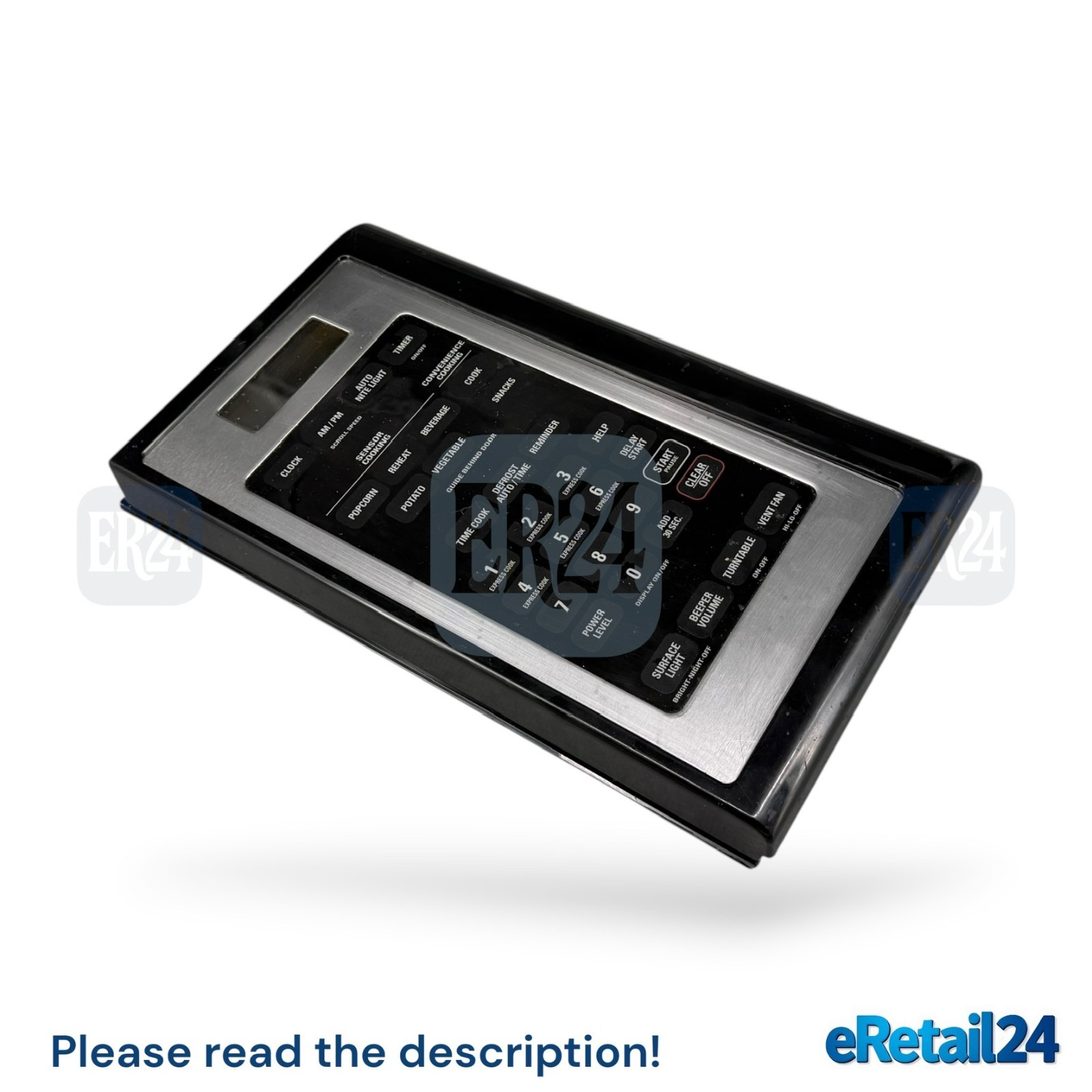 ✅𝙏𝙚𝙨𝙩𝙚𝙙 OEM Microwave Control Panel Assembly Black Stainless WB07X10800 gallery