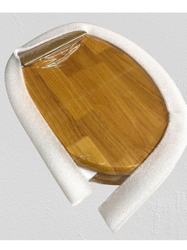 3-Pack Jones Stephens C2B1E17CH Solid Oak Toilet Seat Elongated Piano Finish Chr gallery