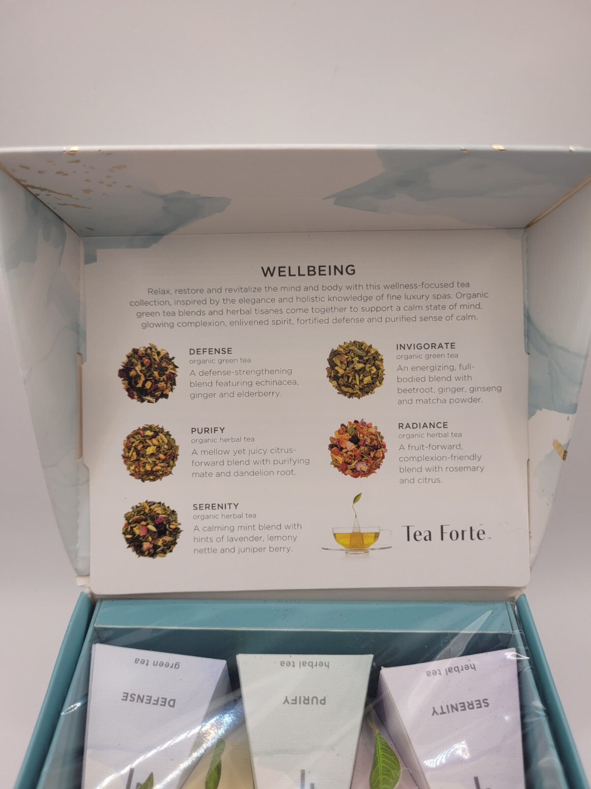 Tea Forte Wellbeing Tea Blend To Relax & Restore - 10 Handcrafted Tea Pyramids gallery