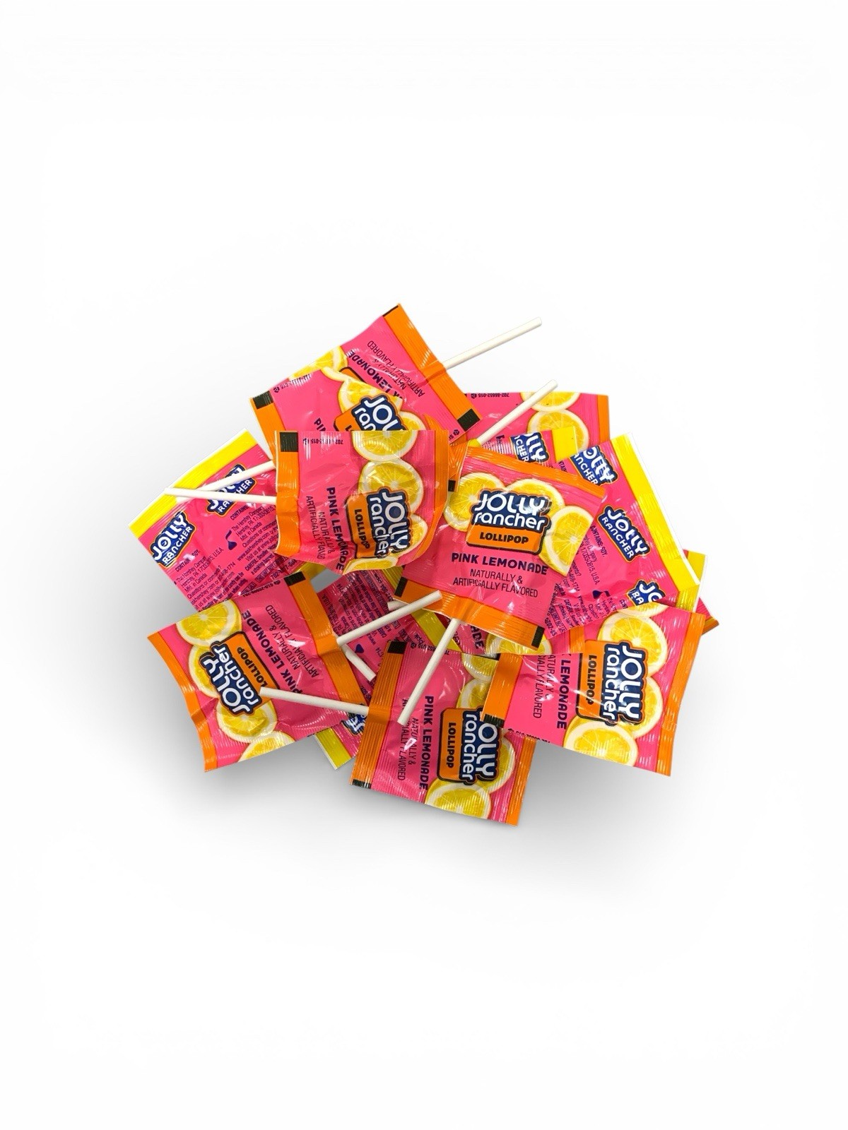 Jolly Ranchers PINK LEMONADE Flat Lollipops Jolly Rancher Pink Lemonade 50pcs gallery