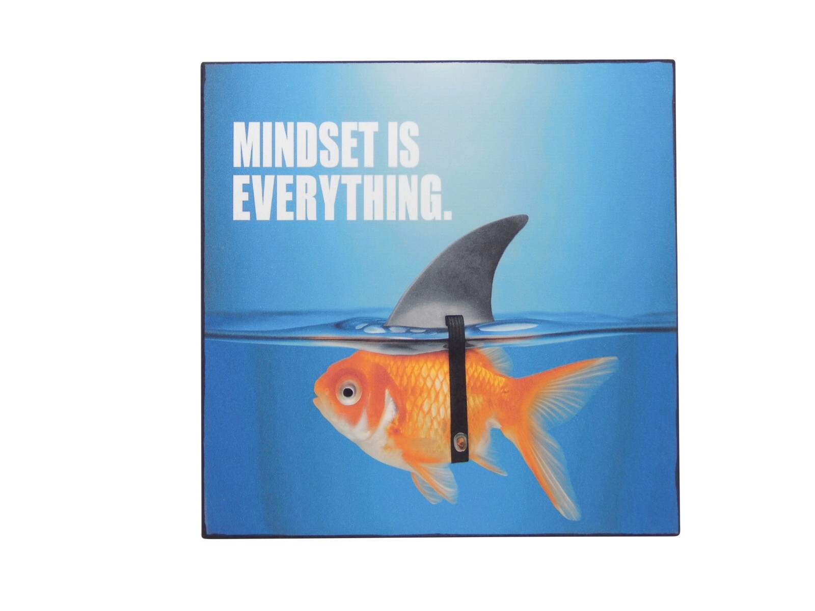 Mindset Is Everything Motivational Life Sign Shelf Sitter Wall Art Decor 5" x 5" gallery