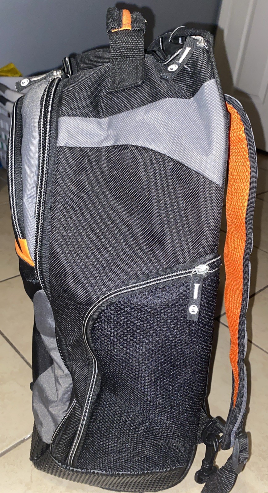 Coleman Rolling Backpack Travel Hiking Bag Telescoping Handle Read 4