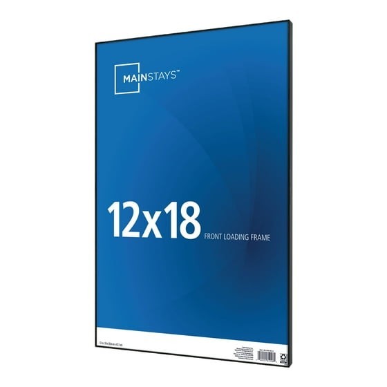 Mainstays – 12x18 Picture Frame – Black Front Loading Wall or Tabletop Photo Fra gallery