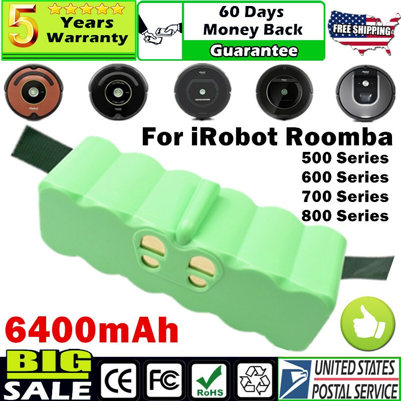 6400mAh Replacement Battery For iRobot Roomba 500 Series 600 700 800 650 780 880 gallery
