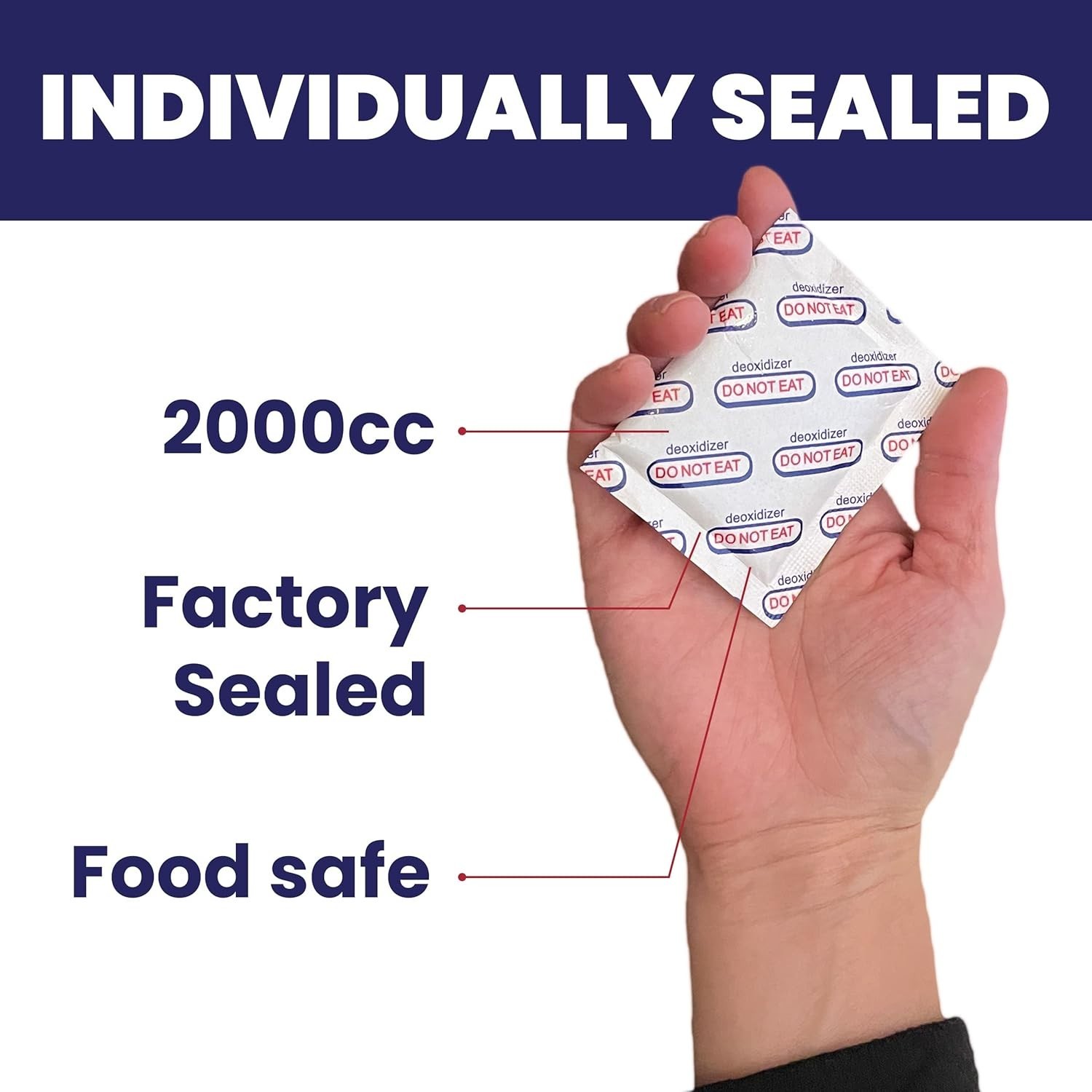 Fresh Assured 20Pack 2000CC Oxygen Absorbers Individually Packaged Food gallery