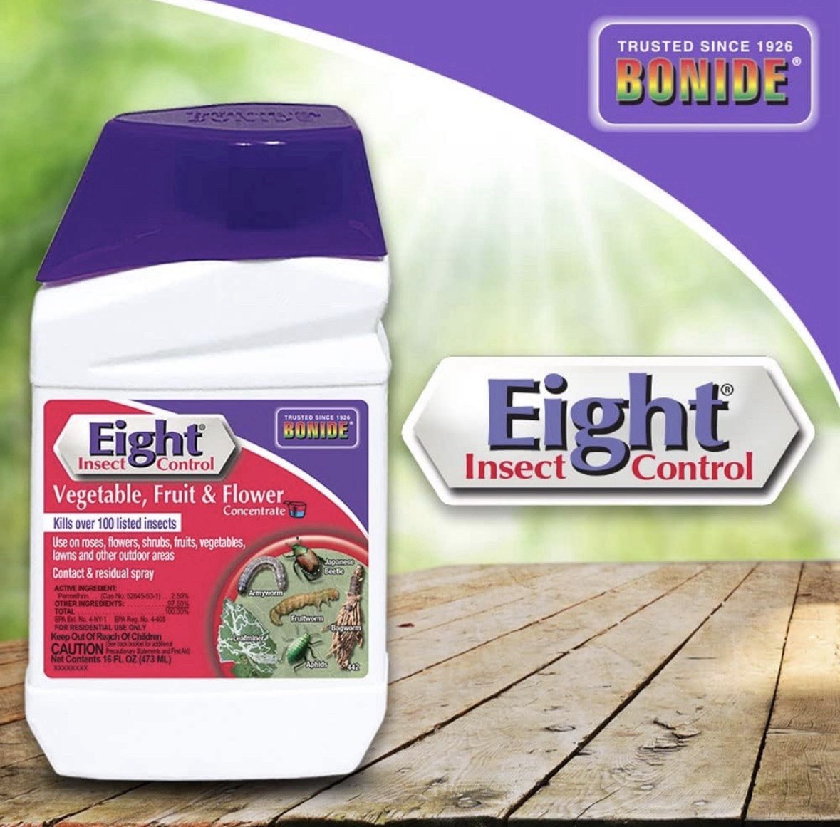 Bonide Eight Insect Control Vegetable, Fruit & Flower, 16 oz Insecticide gallery