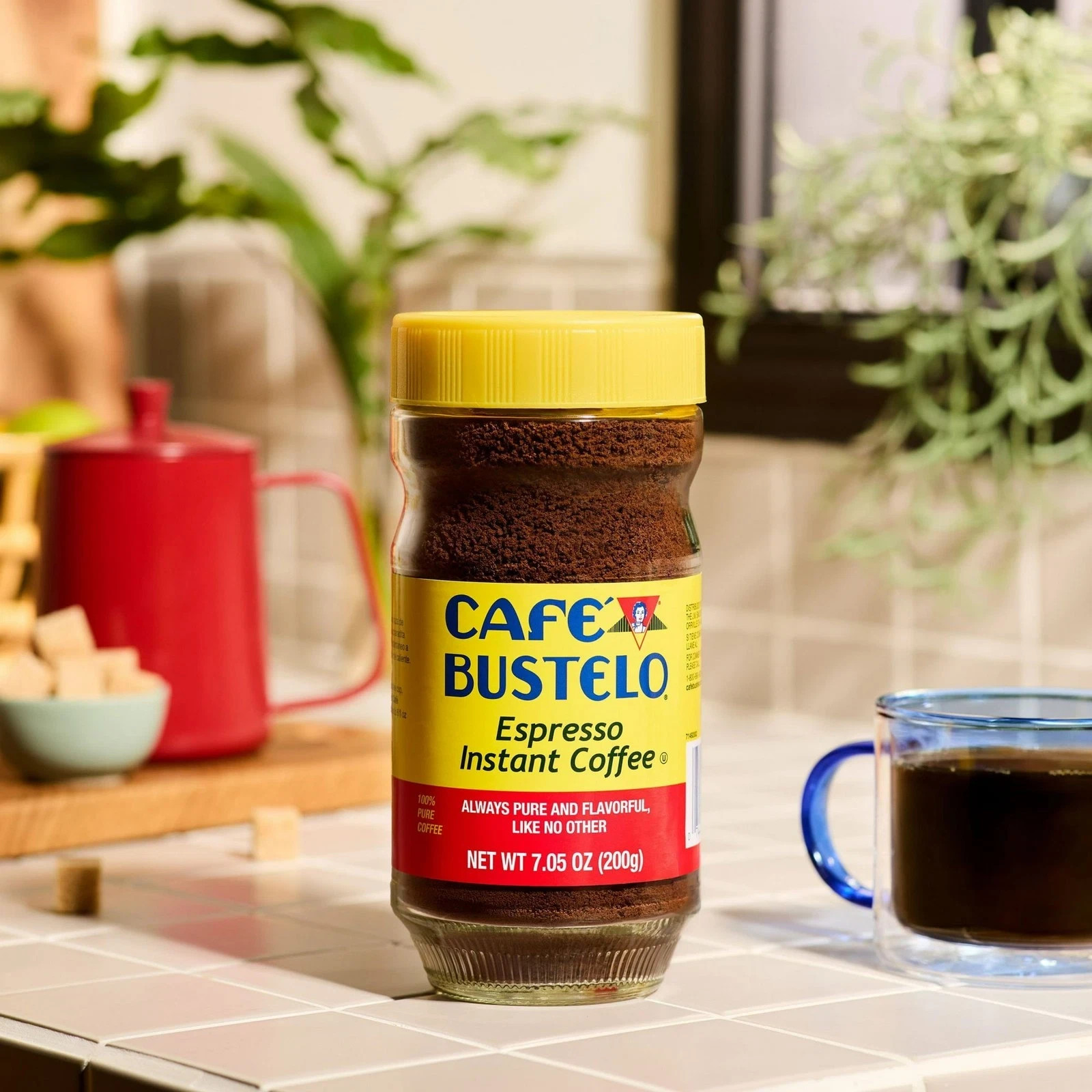 Cafe Bustelo, Espresso Style, Dark Roast Instant Coffee 7.05 oz Jar gallery